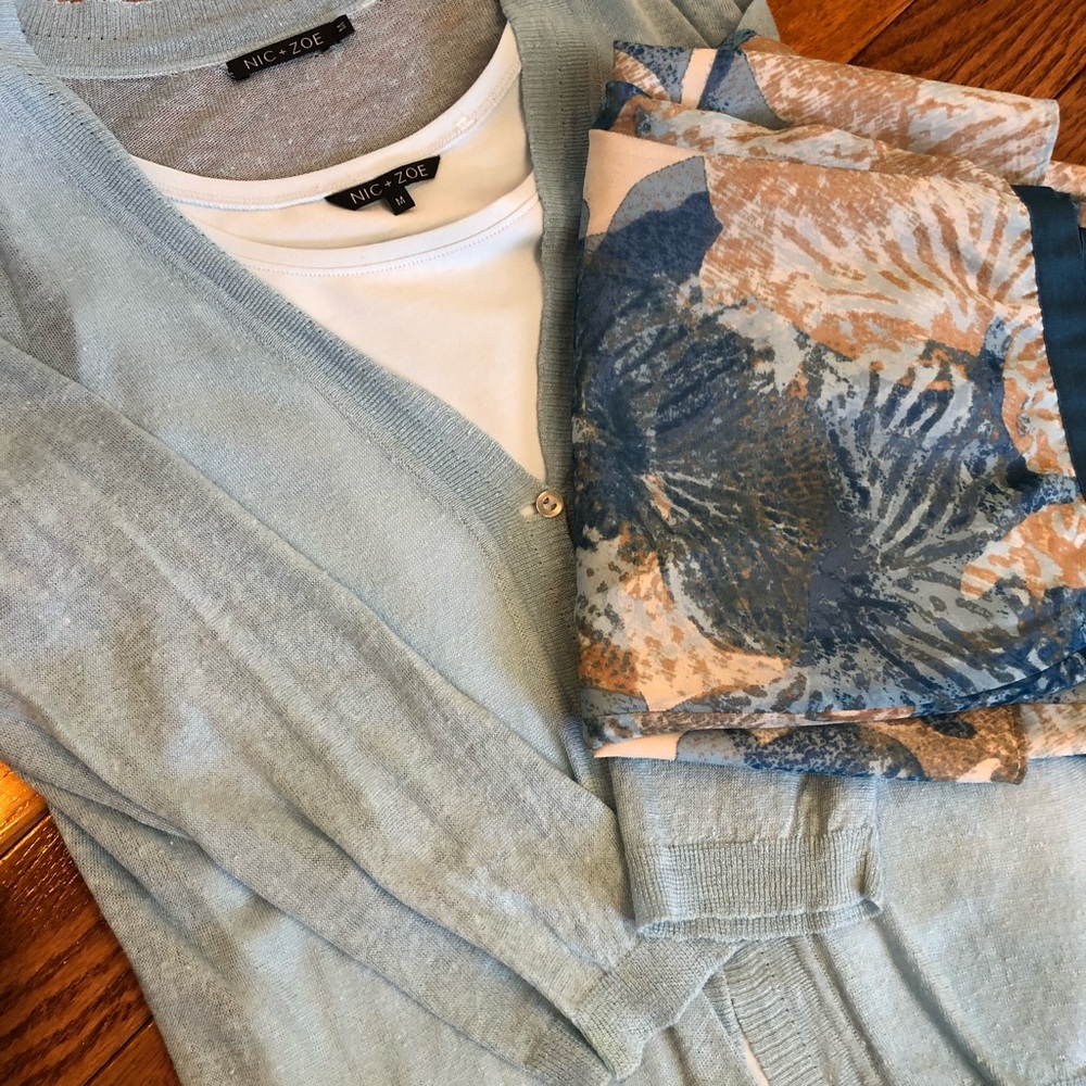 Nic and Zoe Sweater, Tank, and Slacks Set